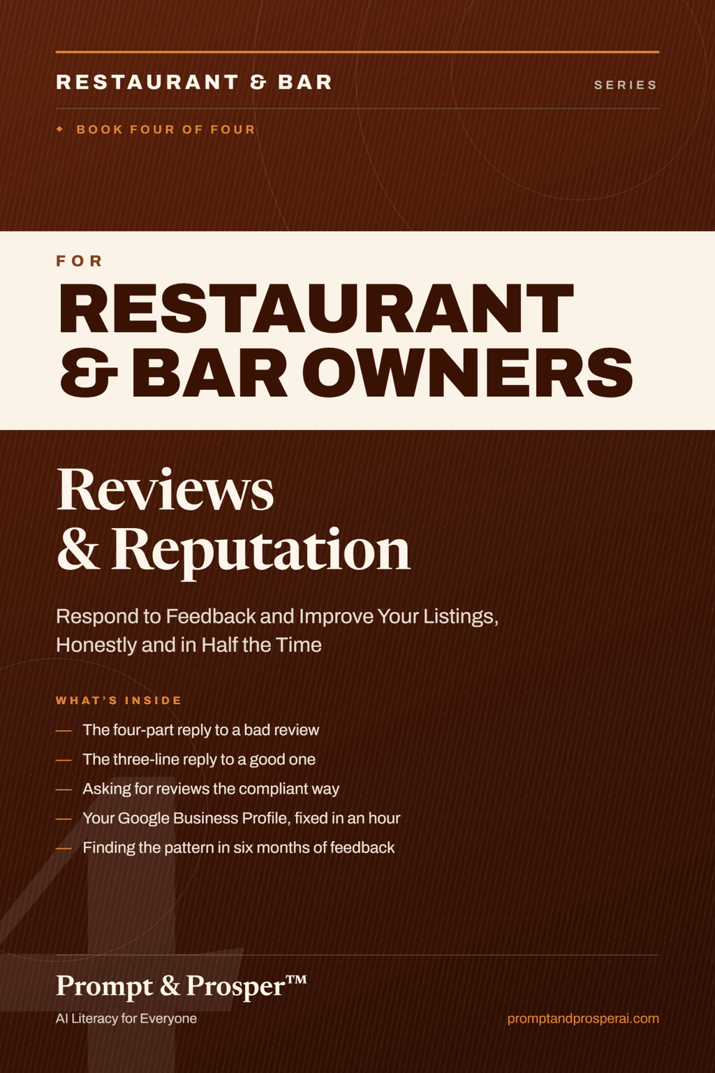 Reviews & Reputation: Respond to Feedback and Improve Your Listings, Honestly and in Half the Time