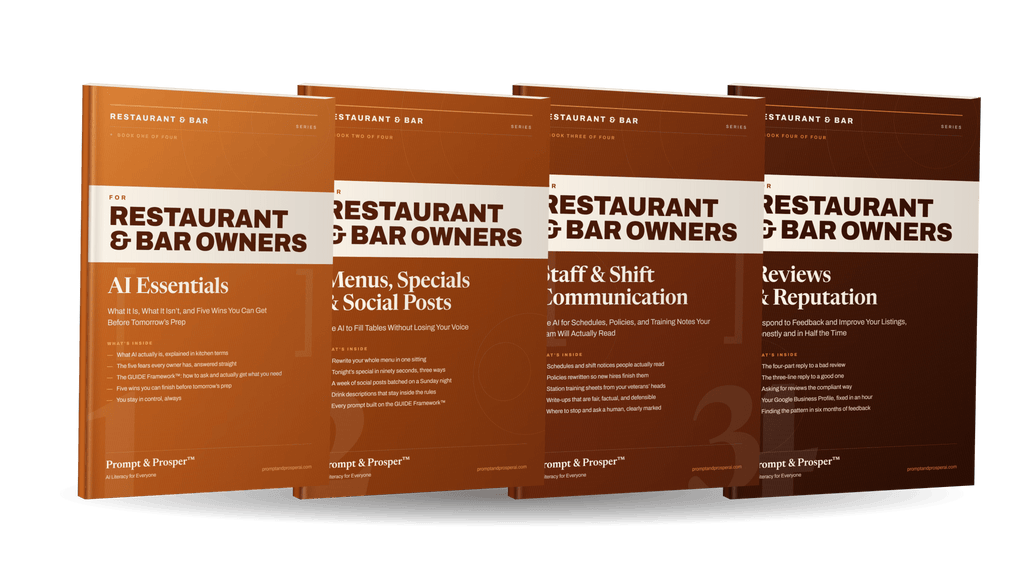 The Restaurant & Bar Series: All 4 Books