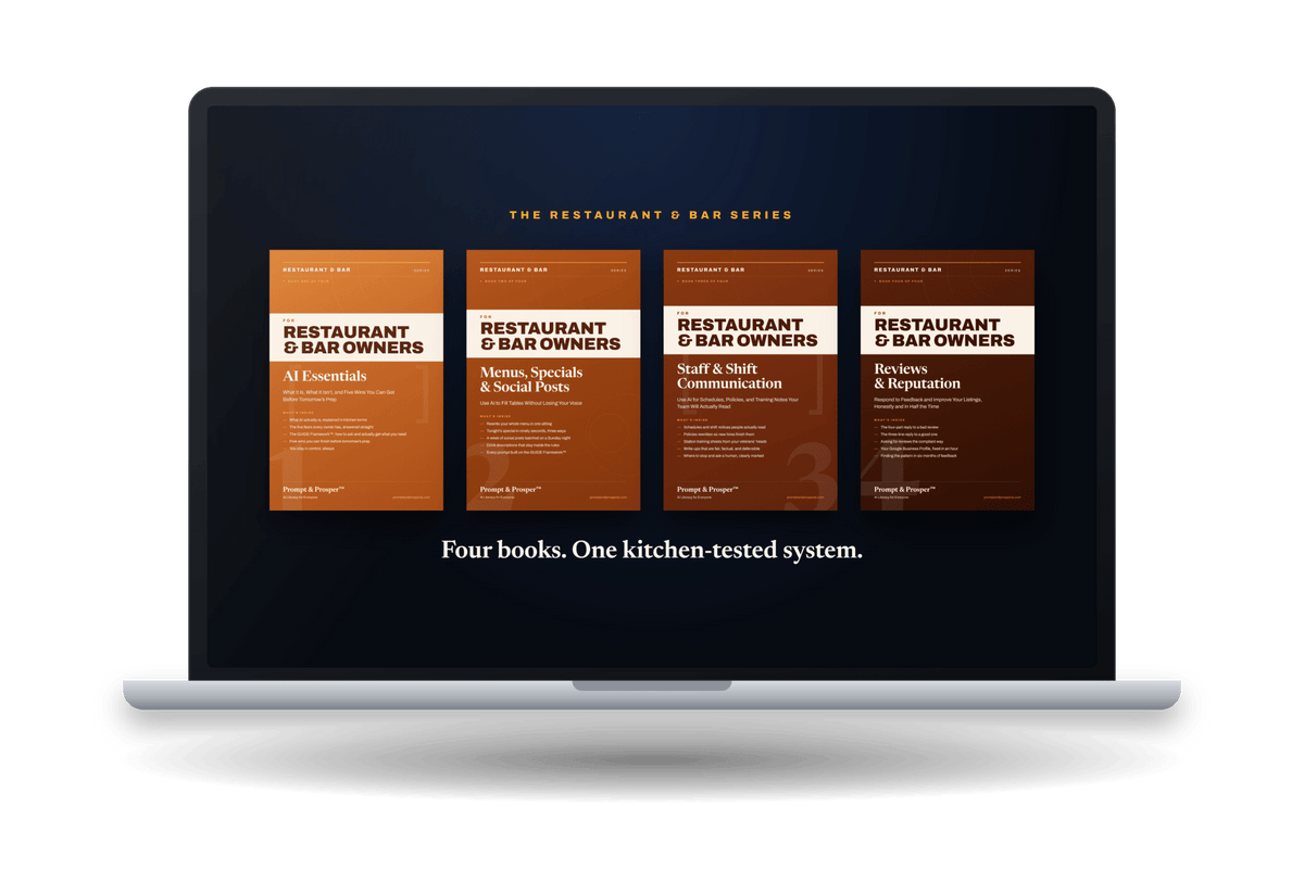 The Restaurant & Bar Series: All 4 Books