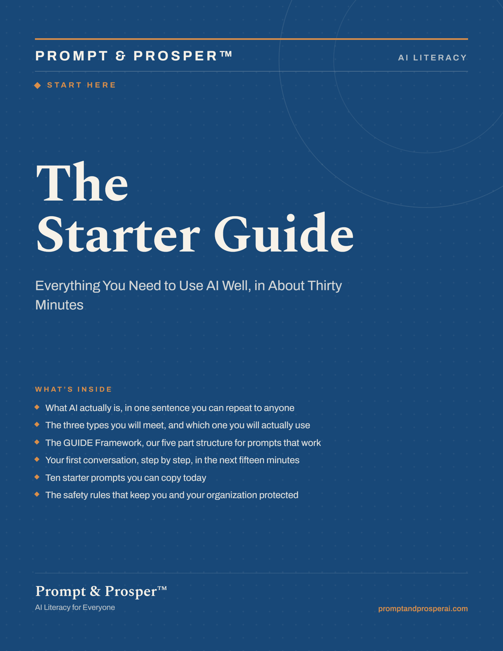 Prompt and Prosper:  The Starter Guide