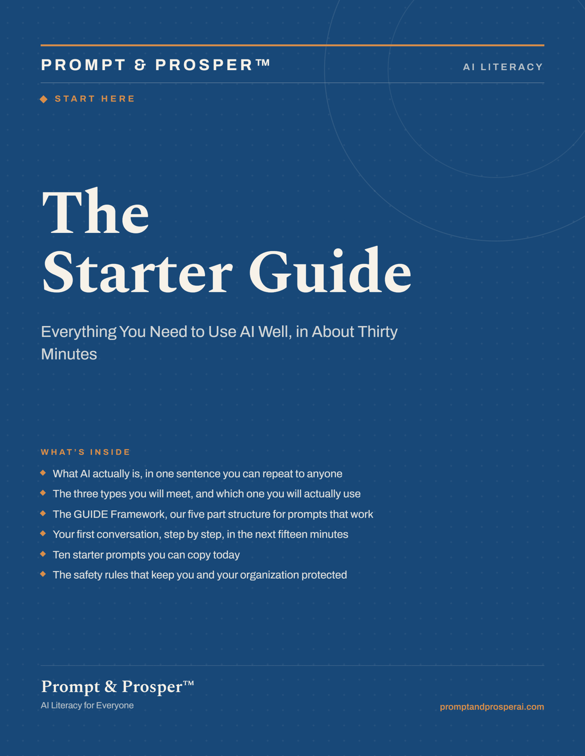 Prompt and Prosper:  The Starter Guide