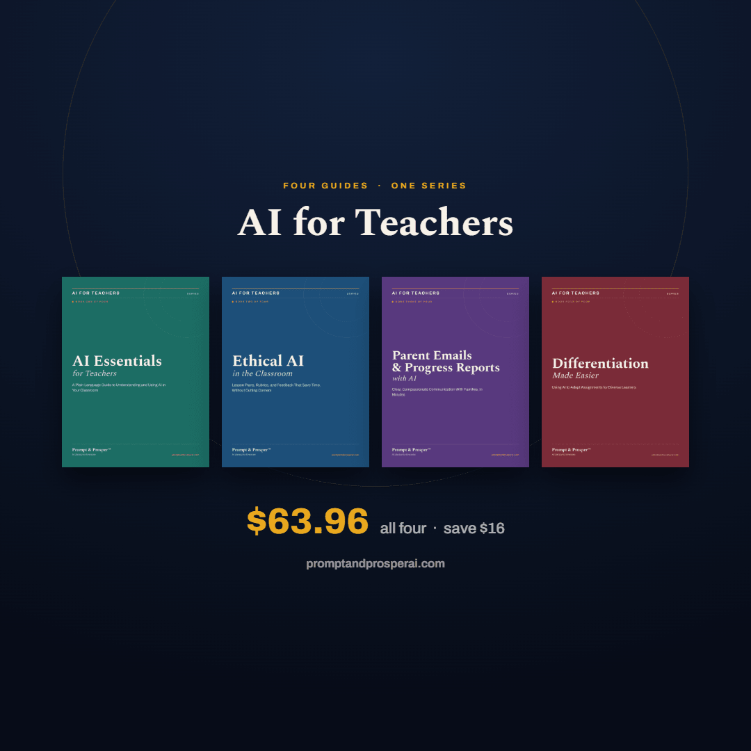 AI for Teachers (K-12) Series Bundle